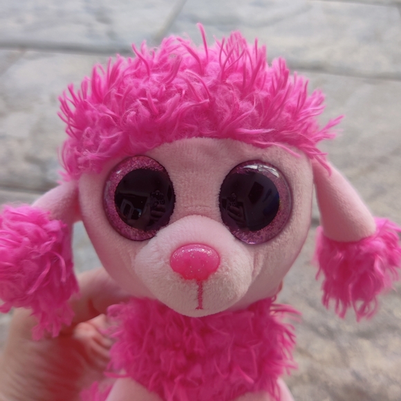 Ty Pink Plush Poodle Toy - Picture 5 of 5
